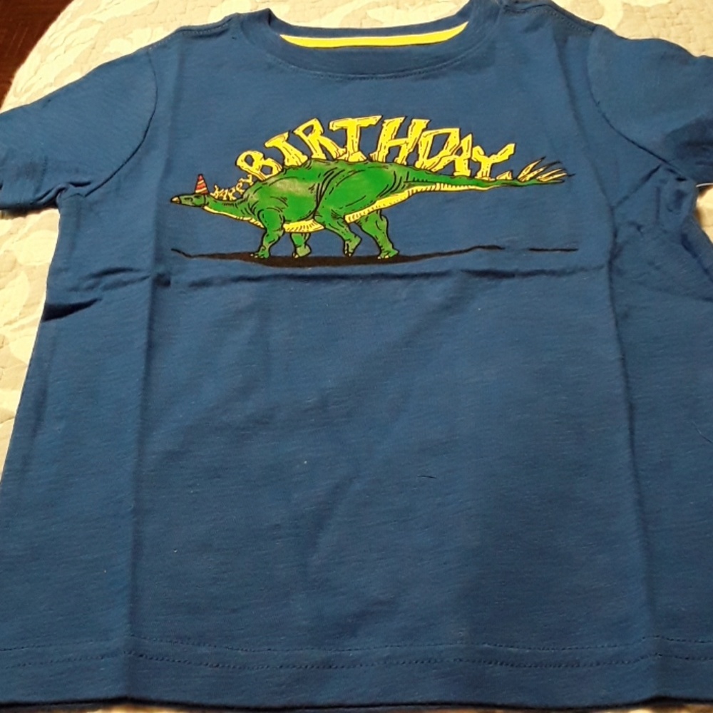 Nwt Dino Happy birthday tshirt